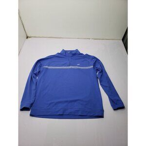 Peter Millar Crown Sport Quarter Zip Blue Performance Golf Pullover Size XL
